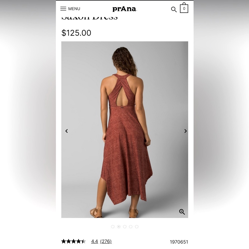 Prana Saxon dress size M.